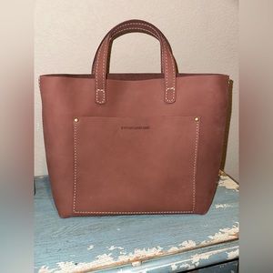 Portland Leather Mauve Suede Medium Crossbody